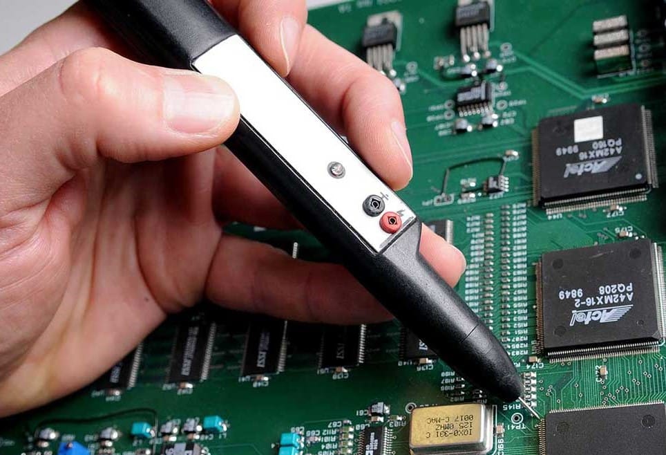 How to check a circuit board for a fualt